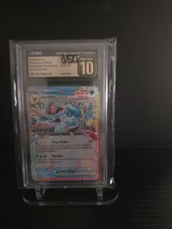 CGC Pristine 10 2025 Pokemon Glaceon Ex Prismatic Evolutions Surprise Box Stamp - Image 1