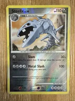 Pokemon - 1x Steelix 38/130 - Reverse Holo / Diamond & Pearl Base DAMAGED - Image 1