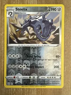 Steelix 099/163 Reverse Holo Battle Styles Rare Pokemon VLP - Image 1
