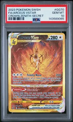 2023 POKEMON SWORD & SHIELD CROWN ZENITH SECRET FULL ART/ARCEUS VSTAR PSA 10 - Image 1