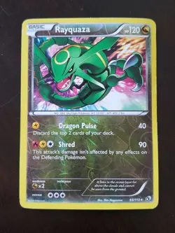 Pokemon Rayquaza 93/113 Legendary Treasures Reverse Holo Rare MP - Image 1
