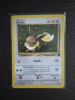 Eevee 55/82 Common Pokemon TCG WOTC Unlimited Team Rocket - Image 1