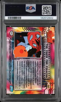 1999 TOPPS POKEMON THE MOVIE THE CHASE FOR PIKACHU #28 MOVIE EDITION PSA 9 - Image 2