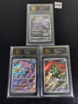 Pokemon S-Chinese AR 132/128-130/128-206/204 3PCS -Pyxis gold 10 - Image 1