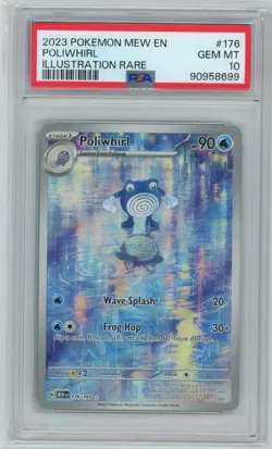 Poliwhirl 176/165 Illustration Rare Holo Pokemon Scarlet & Violet 151 PSA 10 - Image 1