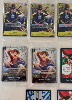 One Piece CCG Promo SEALED FOIL LOT X10 SABO MONKEY D LUFFY PORTGAS D ACE DON - Image 2