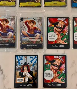 One Piece CCG Promo SEALED FOIL LOT X10 SABO MONKEY D LUFFY PORTGAS D ACE DON - Image 4