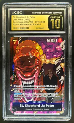 2025 One Piece Carrying Will St. Shepherd Ju Peter Rare Alt Art #OP13-004 CGC 10 - Image 1