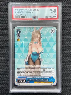 Weiss Schwarz Blue Archive English: Asuna Bunny BAV/W112-E115 R PSA 9 MINT - Image 1