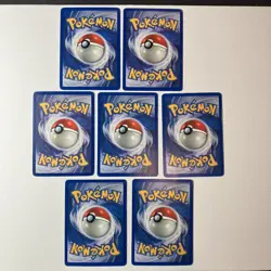 Lot of 7 Vintage 2000 Pokemon Team Rocket - Various Trainer Cards Good Condition - Image 2