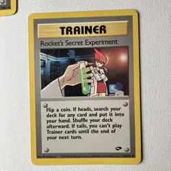 Lot of 7 Vintage 2000 Pokemon Team Rocket - Various Trainer Cards Good Condition - Image 3