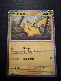 Holo PIKACHU Card • Foil 002/015 • 2025 McDonald’s Promo • POKEMON TCG T04 - Image 1