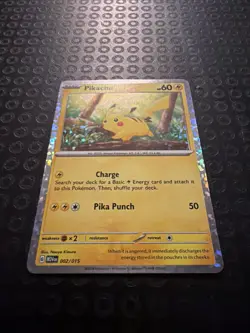 Holo PIKACHU Card • Foil 002/015 • 2025 McDonald’s Promo • POKEMON TCG T04 - Image 4