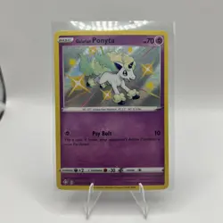 Galarian Ponyta SV047/SV122 Shining Fates Shiny Vault Holo Pokemon TCG Card NM - Image 1