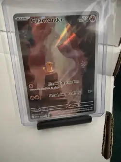 Pokemon Charmander 168/165 Sv: Scarlet & Violet 151 Illustration Rare Holo Card - Image 1