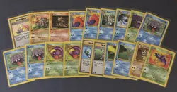 1st Ed Fossil Sandslash, Horsea, and Other WOTC Pokemon Card Lot NM - Image 1
