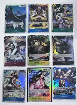 One Piece TCG Super Rare Lot of 9 Super Rare Cards One Piece Lot English - Image 1