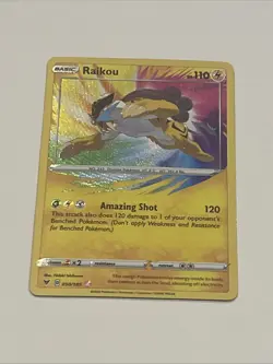 Raikou 50/185 Amazing Rare Holo Pokemon Card TCG Vivid Voltage Sword & Shield NM - Image 1