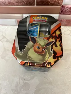 Pokemon Tin Box & Tin Lunchbox well over 200 cards new and used - Image 2