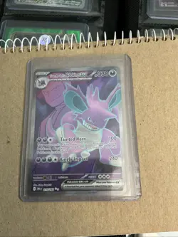 Pokemon Team Rocket's Nidoking EX card 216/182 Sv10: Destined Rivals Holo Z82 - Image 1