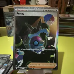 Penny 239/091 Holo Special Illustration Rare Paldean Fates Pokemon Card - Image 1