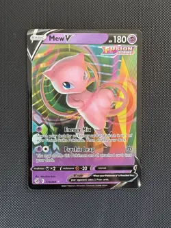 Mew V 113/264 Fusion Strike Ultra Rare Cards Holo - Pokemon TCG NM - Image 1