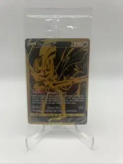 SEALED SWSH076 Zacian V Black & Gold Full Art Pokemon TCG Promo Card - Image 1