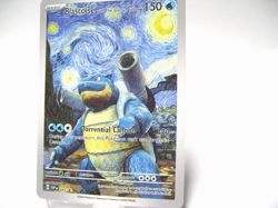 Pokemon Blastoise Starry Night Van Gogh Beautiful Moon ACG Star Trading Card NM - Image 2
