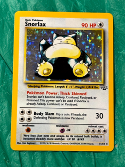 Snorlax 11/64 Holo Unlimited Jungle Holo Rare HP Pokemon Card - Image 1