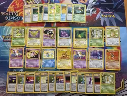 Vintage Pokemon Card Lot WOTC Holo Etc Fire Alakazam Ditto Raichu - Image 1