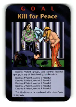 Goal: Kill For Peace! Card Limited INWO Illuminati New World Order Game LP - Image 1