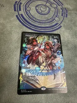 Think Twice MTG SHOWCASE FOIL M0425 / Magic Foundations - Image 3