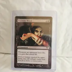 Magic: The Gathering Exquisite Blood Enchantment Avacyn Restored Black Rare - Image 1