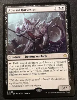 Abyssal Harvester - FDN - MTG - EN - NM - 0054 - Image 1