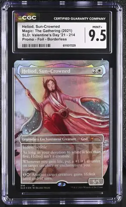 HELIOD, SUN-CROWNED Secret Lair Foil CGC 9.5 MTG Valentine's Day [Nostalgium] - Image 1