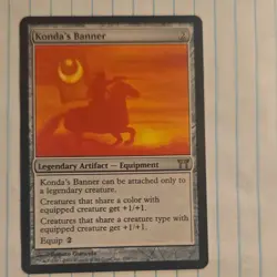 Konda's Banner Champions of Kamigawa Regular Rare Artifact Wizards English - Image 1