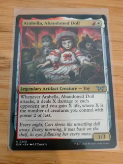 MTG Arabella, Abandoned Doll 0208 Duskmourn M/NM Free UK P&P - Image 1