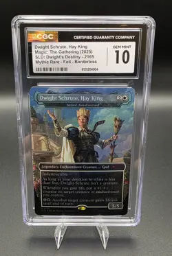 MTG Magic Dwight Schrute, Hay King Foil CGC Gem Mint 10 #2165 Magic MTG - Image 1