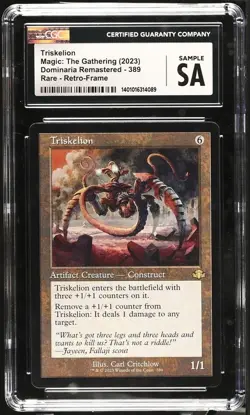 Magic: The Gathering Triskelion 2023 Dominaria Remastered 389 CGC Sample - Image 1
