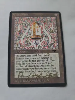 Urza's Miter Artist Proof SIGNED By Randy Asplund-Faith Mtg - Image 1