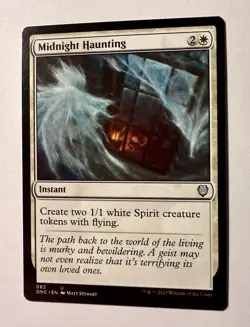 MIDNIGHT HAUNTING mtg NM-M Commander Phyrexia 1 Unc - Image 1