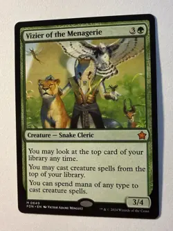 MTG Vizier of the Menagerie 649 Foundations M Normal NM - Image 1
