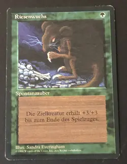 Giant Growth x1 German 1994 Ex Condition see front and back pics - Image 1