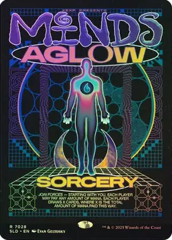 Magic The Gathering MTG MINDS AGLOW FOIL Secret Lair NM - Image 1