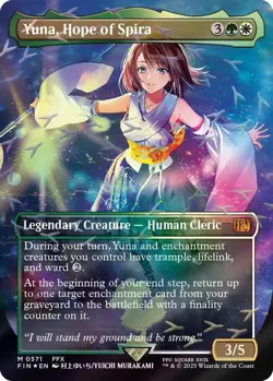 Yuna, Hope of Spira (Borderless) (Chocobo Track Foil) Final Fantasy Foil - Image 1