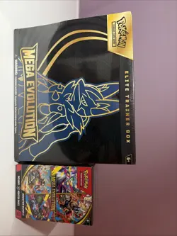Pokemon TCG Mega Evolution Lucario ETB + Booster Bundle - New/ Factory Sealed - Image 1