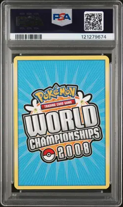 2008 POKEMON WORLD CHAMPIONSHIPS PROMO EMPOTECH #101 MEW-GOLD STAR PSA 8 - Image 2