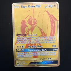 Pokemon Cards Tapu Koko GX SV93/SV94 Hidden Fates Secret Rare NM - Image 1