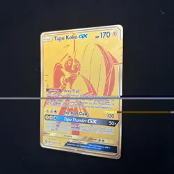 Pokemon Cards Tapu Koko GX SV93/SV94 Hidden Fates Secret Rare NM - Image 2