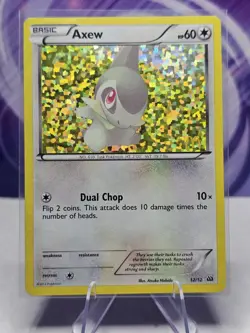Pokemon TCG Axew McDonalds Promos 12/12 Holo Promo LP - Image 1